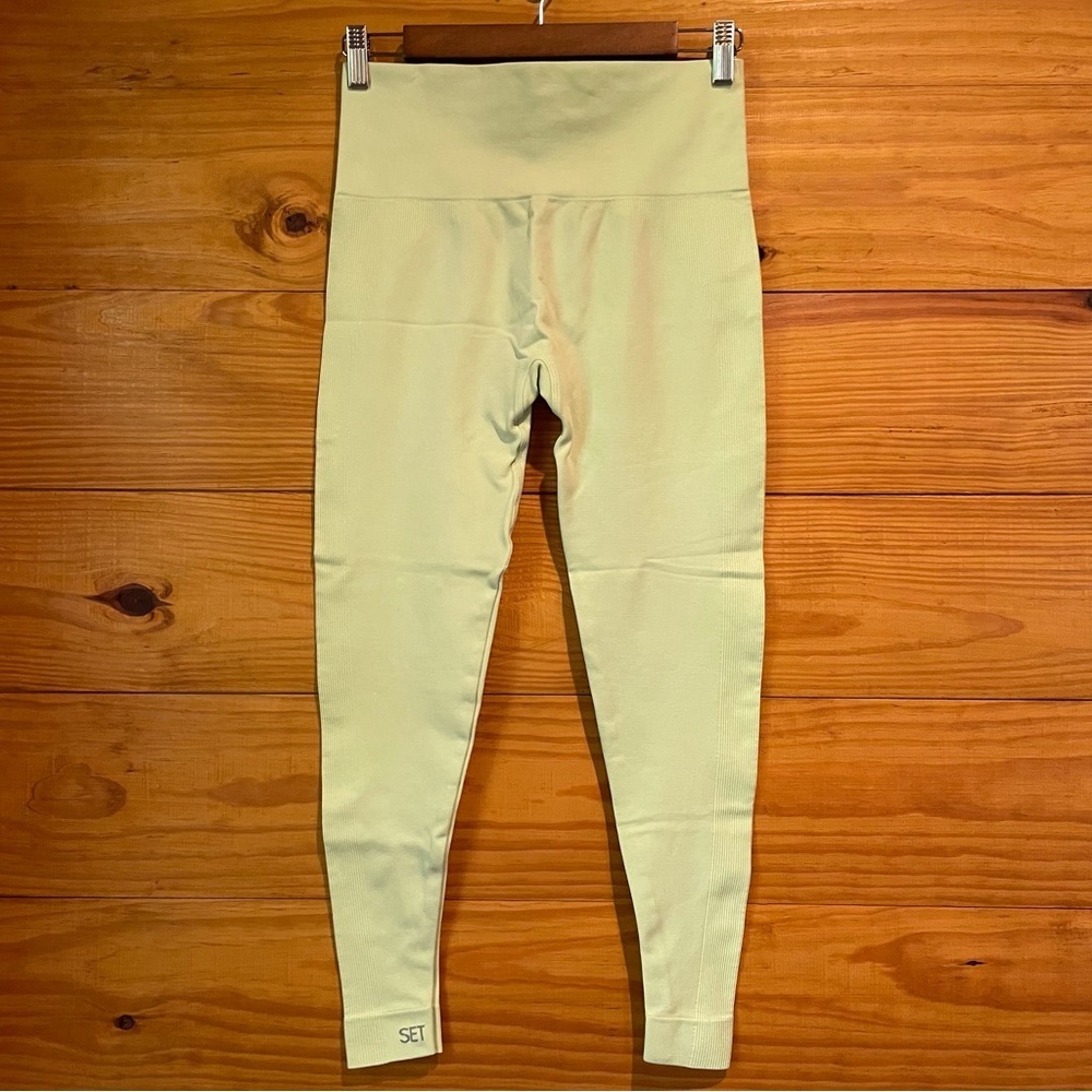 SET Active x Madelyn Cline Sculptflex Power Leggings Martini Green Large L - Picture 3 of 10